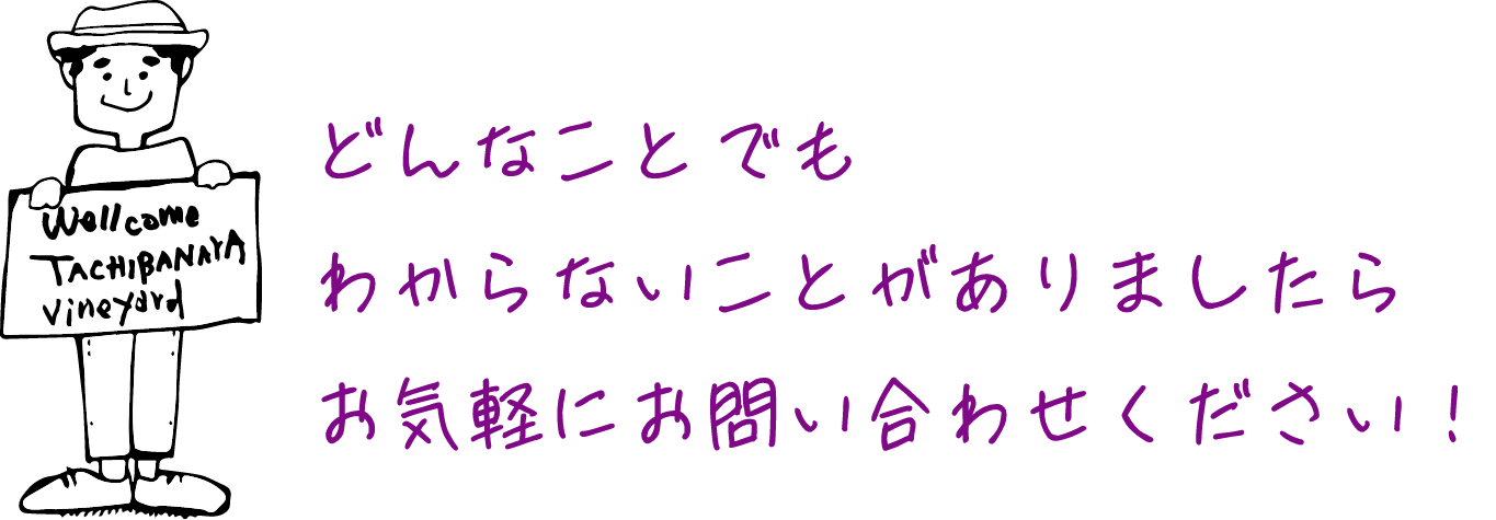 どんなことでもわからないことがありましたらお気軽にお問い合わせください！